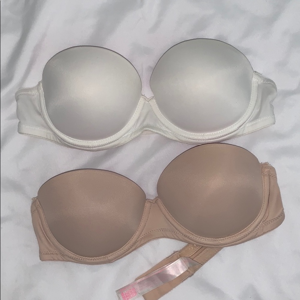 PINK VS Strapless Push-up Bras